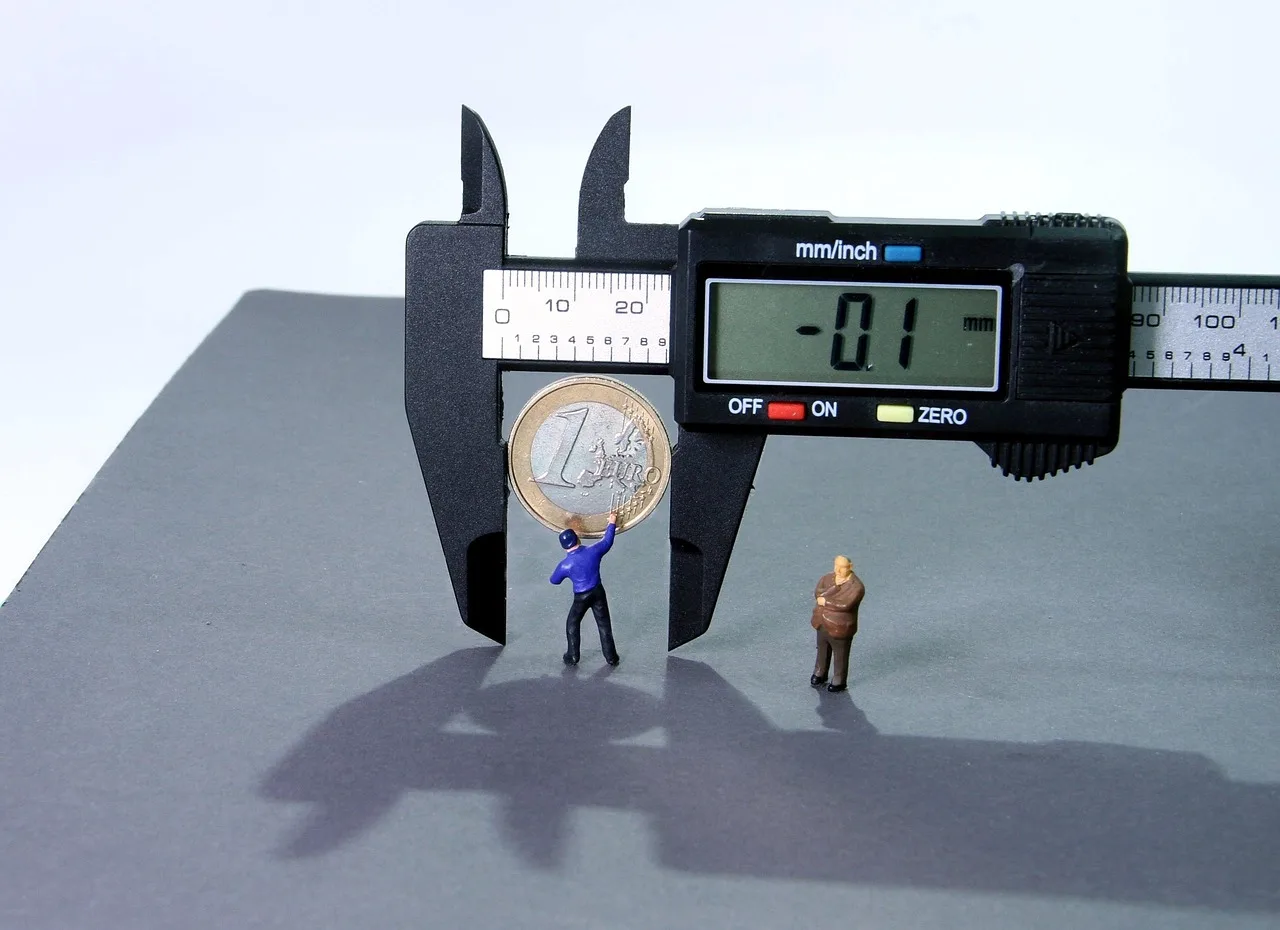 calipers, minus interest, miniature figures, 1 euro, money, devaluation, digital, millimeter, minus, inflation, review, calliper, measuring technology, interest charges, precision, interest rate, currency, coin, purchasing power, worth, monetary value, security, miniature, creative, model construction figure, inflation, inflation, interest rate, interest rate, interest rate, interest rate, interest rate